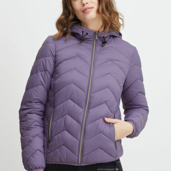 Bapadding veste fransa extérieure coloris violet collection printemps été